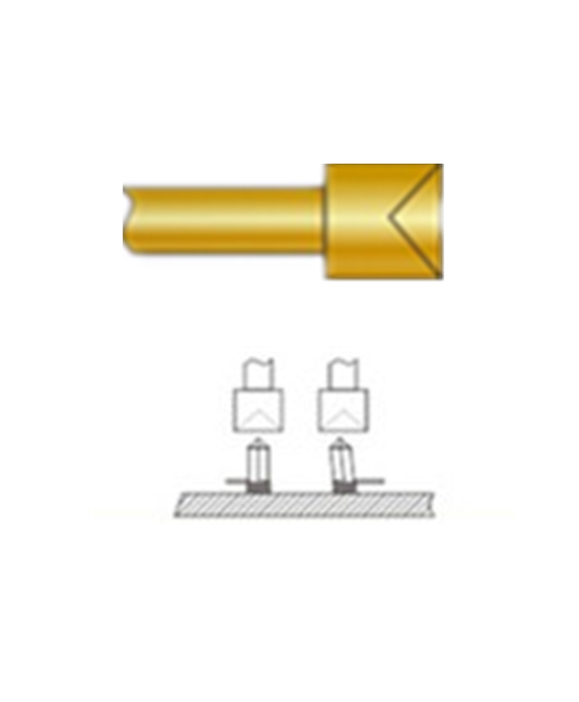 杯頭探針、探針用法圖、探針原理圖、測試探針圖片