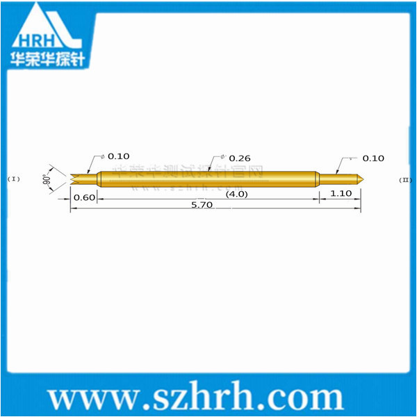 026-UB-5.7L，華榮華雙頭測(cè)試探針廠家