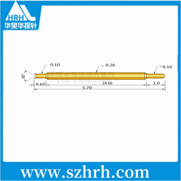 026-UJ-5.7L，華榮華雙頭測(cè)試探針廠家