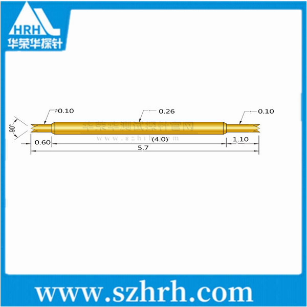 026-UU-5.7L，華榮華雙頭測(cè)試探針廠家